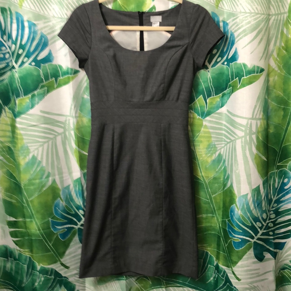 H&M MIDI LIGHT GRAY DRESS SIZE 4